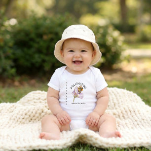 Personalized Wildflower Cottagecore Bee Baby Bodysuit