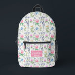 Personalized Wildflower Grandma Mother's Day Printed Backpack<br><div class="desc">Personalized wildflower grandma mother's day printed backpack</div>