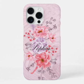 Personalized Wildflower iPhone 16 Pro Case