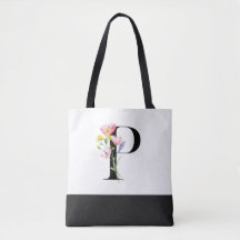 Personalized Wildflower Monogram Letter P