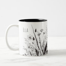 Personalized Wildflower Mug with Scripture