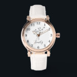 Personalized Wildflower Name Watch<br><div class="desc">birth Flower  - Personalized Birth Flower Jewelry - Gifts For Her - Birthday Gift - Christmas Gift</div>