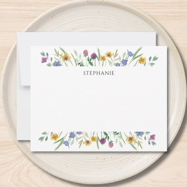 Personalized Wildflower Note Card (Creator Uploaded)