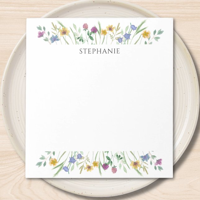 Personalized Wildflower Notepad (Creator Uploaded)