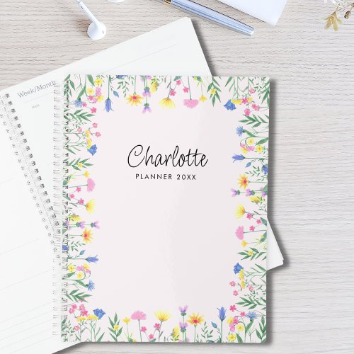 Personalized Wildflower Planner