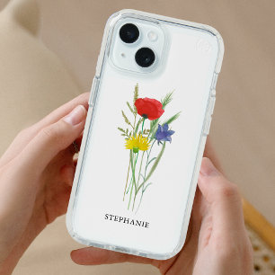 Personalized Wildflower iPhone 15 Case