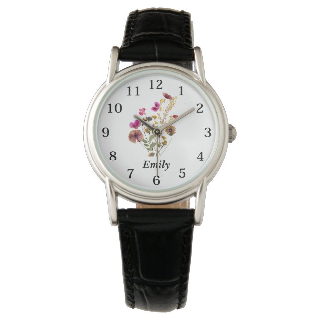  Personalized Wildflower Watch (Front)