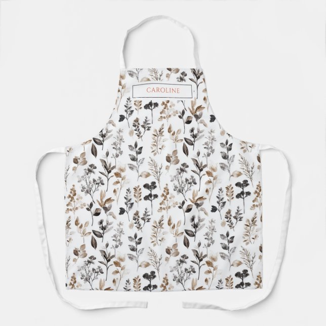 Personalized Wildflowers  Apron (Front)