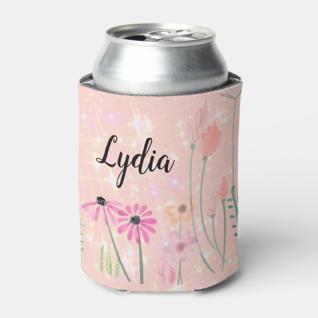 Personalized Wildflowers Can Cooler (Can Front)