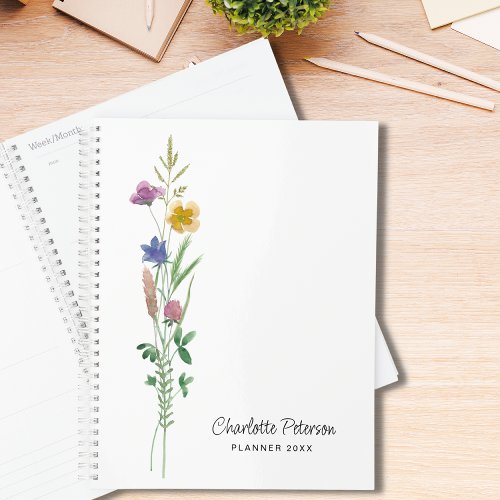  Personalized Wildflowers Planner
