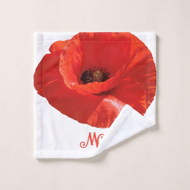 Personalized 'Wildflowers' Wash Towel (Wash Cloth)