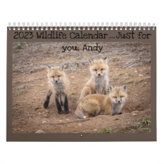 Personalized Wildlife Calendar 2023