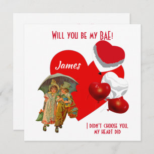 Personalized Will You Be My BAE Girl Boy Balloons