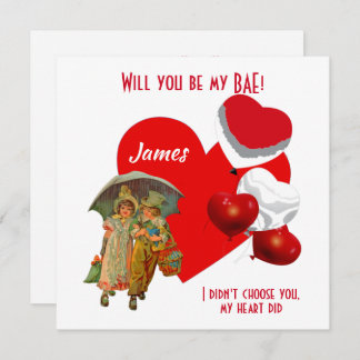 Personalized Will You Be My BAE Girl Boy Balloons