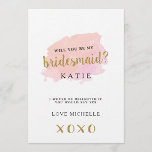 Personalized Will You Be My Bridesmaid? Card