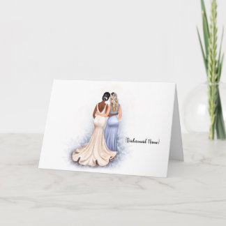 Personalized Will you be my Bridesmaid? Card