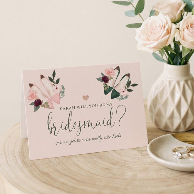 Personalized Will You Be My Bridesmaid? Proposal Card (Personalized Will You Be My Bridesmaid? Proposal Card)