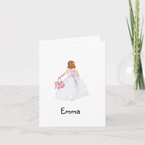 Personalized Will You Be My Flower Girl Card 
