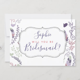 Personalized Will you be? Wedding Card