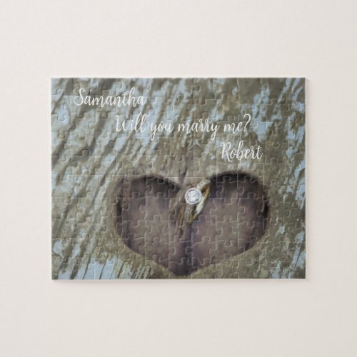 Personalized Will You Marry Me Hidden Message Jigsaw Puzzle