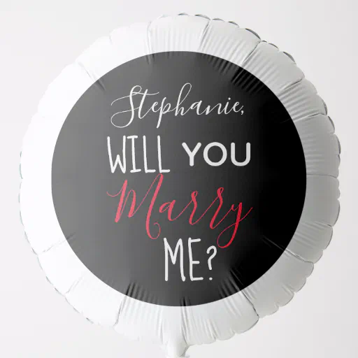 Personalized Will You Marry Me Marriage Proposal Balloon