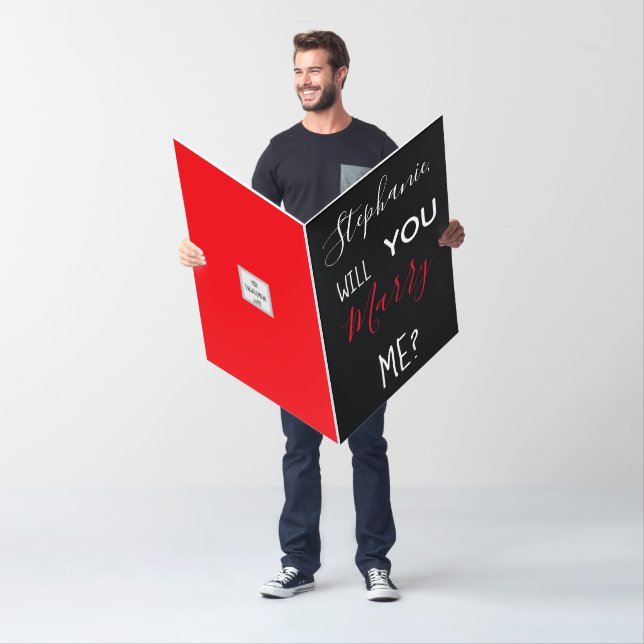 Personalized Will You Marry Me Marriage Proposal  Card (In Situ)