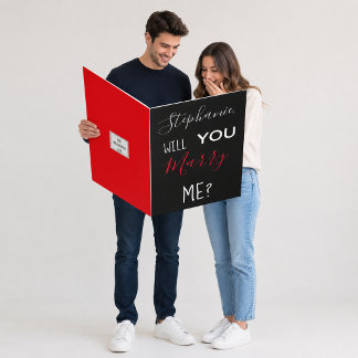 Personalized Will You Marry Me Marriage Proposal Card