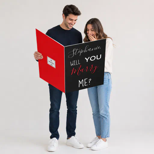 Personalized Will You Marry Me Marriage Proposal  Card