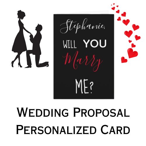 Personalized Will You Marry Me Marriage Proposal Card