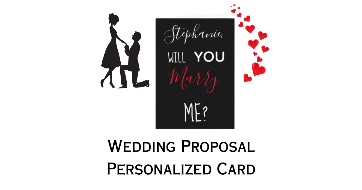 Personalized Will You Marry Me Marriage Proposal Card | Zazzle