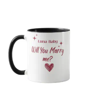 Personalized Will You Marry Me Mug