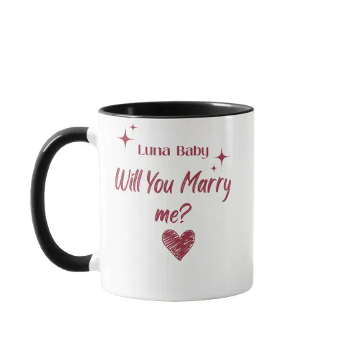 Personalized Will You Marry Me Mug