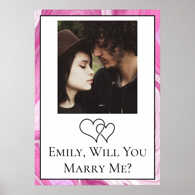 Personalized Will  You Marry Me    Poster (Front)