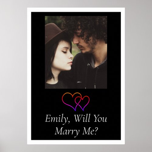 Personalized Will  You Marry Me   Poster