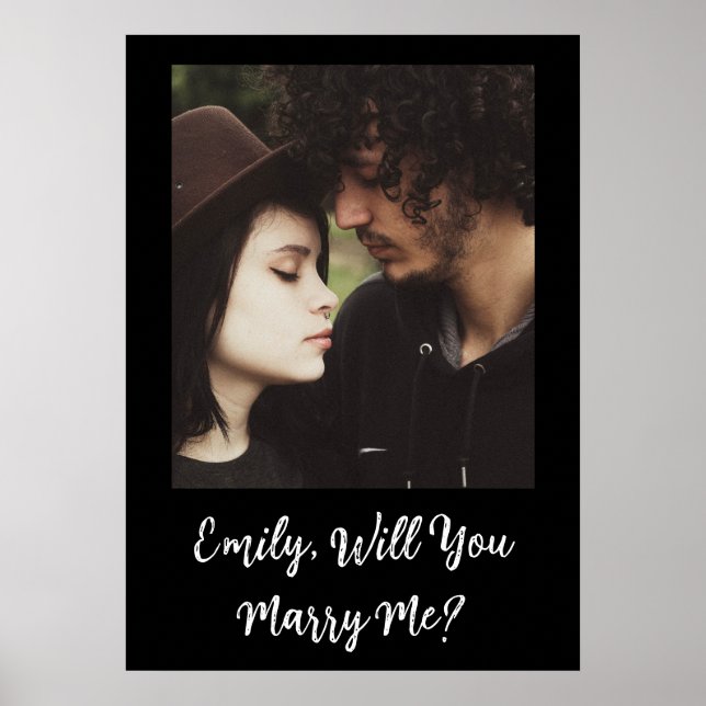 Personalized Will  You Marry Me   Poster (Front)