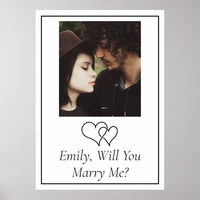 Personalized Will  You Marry Me   Poster (Front)