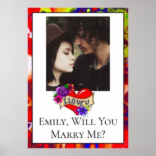 Personalized Will  You Marry Me  Poster