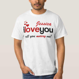 Personalized Will You Marry Me Shirt