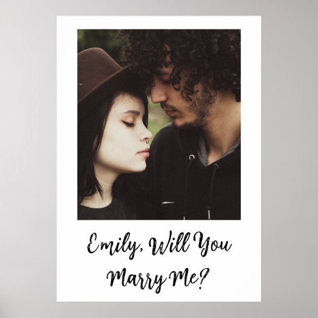 Personalized Will  You Marry Me Sign (Front)