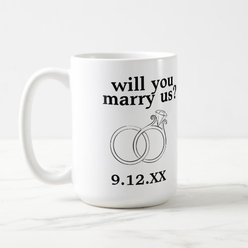 Personalized Will you Marry Us Coffee Mug