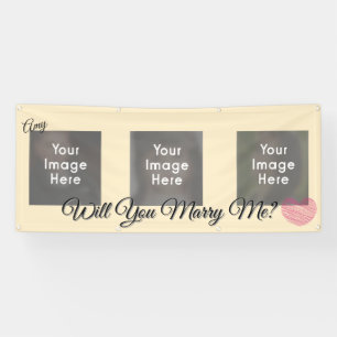 Personalized Will You Mary Me? Banner