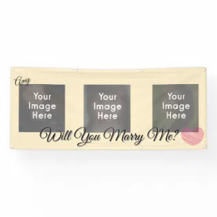 Personalized Will You Mary Me? Banner