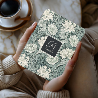 Personalized William Morris Anemone Floral Pattern Kindle Cover