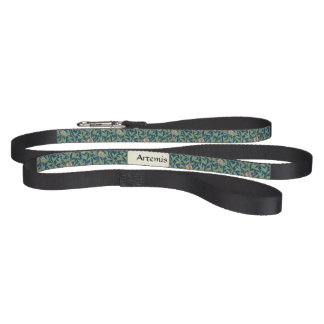 Personalized William Morris Bird and Pomegranate Pet Leash