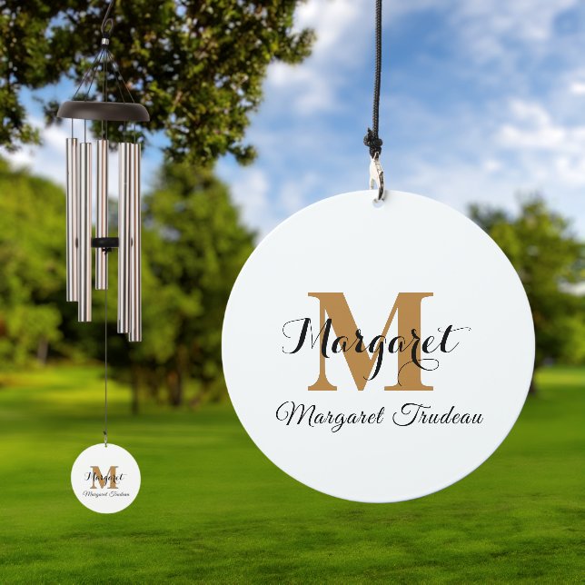 Personalized Wind Chime with Name & Initials (Outdoor)