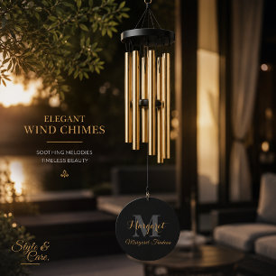 Personalized Wind Chime with Name & Initials