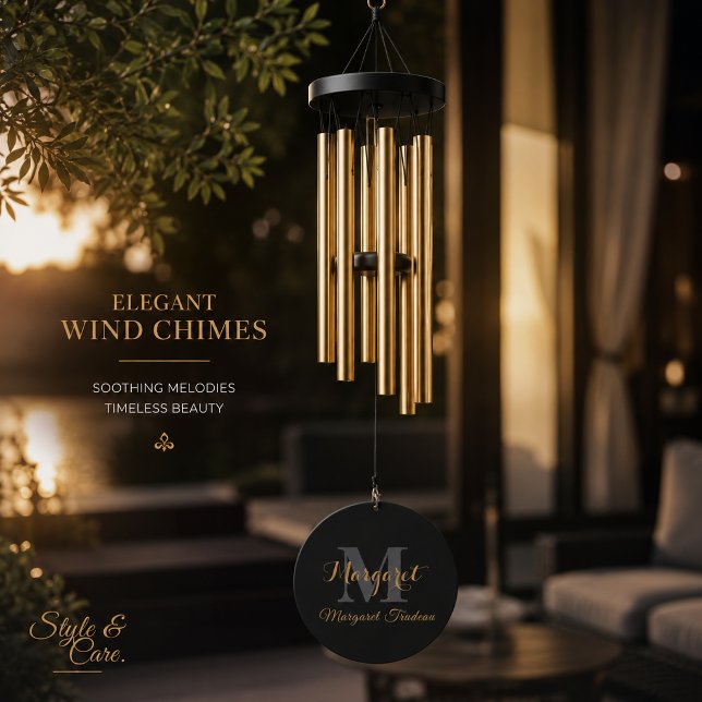 Personalized Wind Chime with Name & Initials (Personalized Wind Chime with Name & Initials)