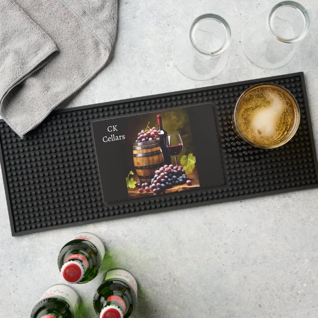 Personalized wine bar mat  (Insitu (Bar 1))
