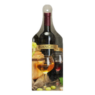 Personalized Wine Bottle Cutting Board