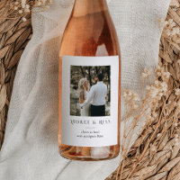 Personalized Wine Bottle Label with Photo